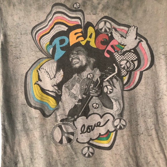 🛍️VINTAGE 90’s BOB MARLEY Peace & Love Tee - Picture 2 of 7